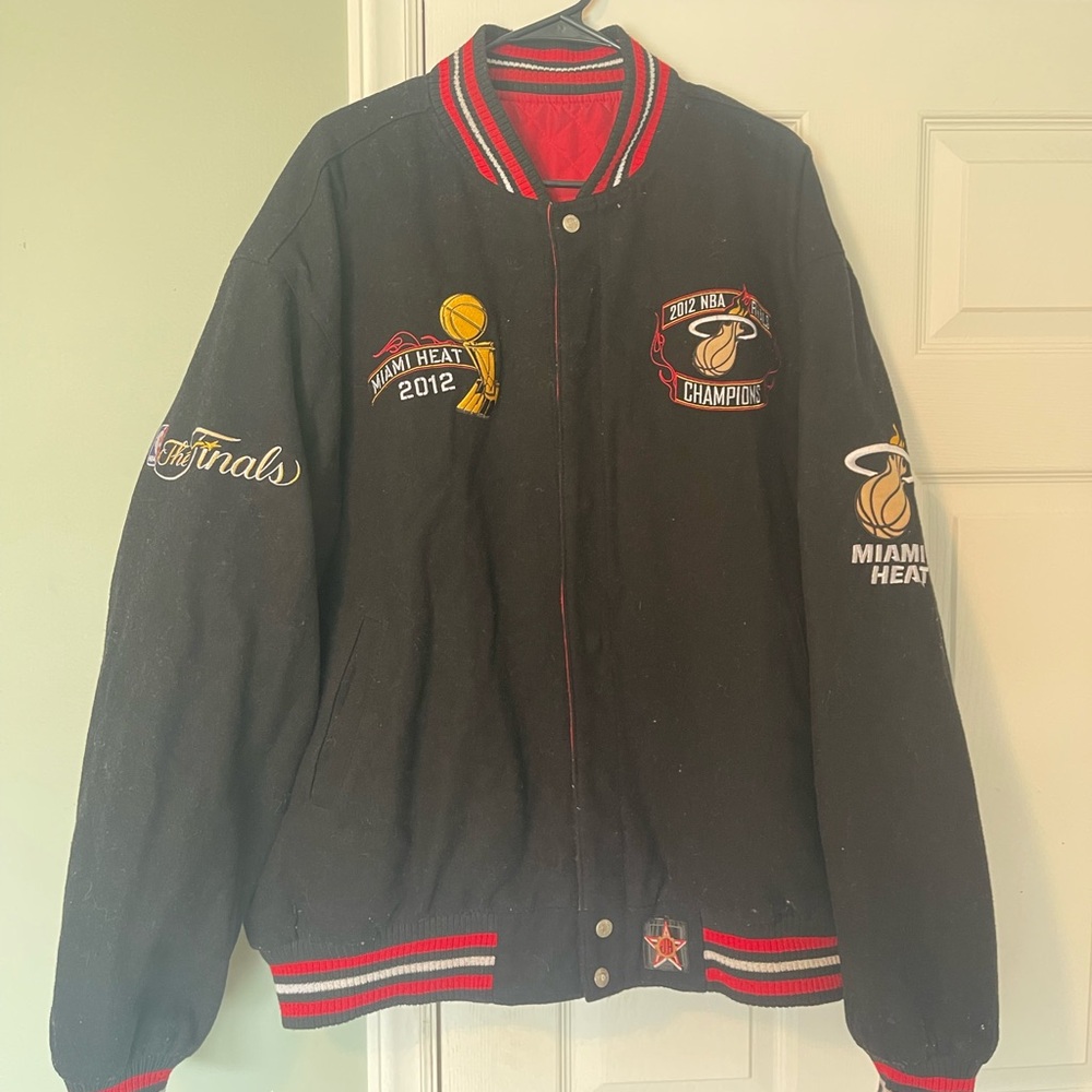 Miami Heat 2012 NBA Finals Champions - Wool Reversible Jacket